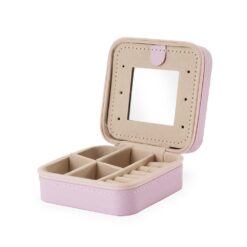 PORTA-JOIAS COM ESPELHO SPX-O@08142-RS1 NA COR ROSA