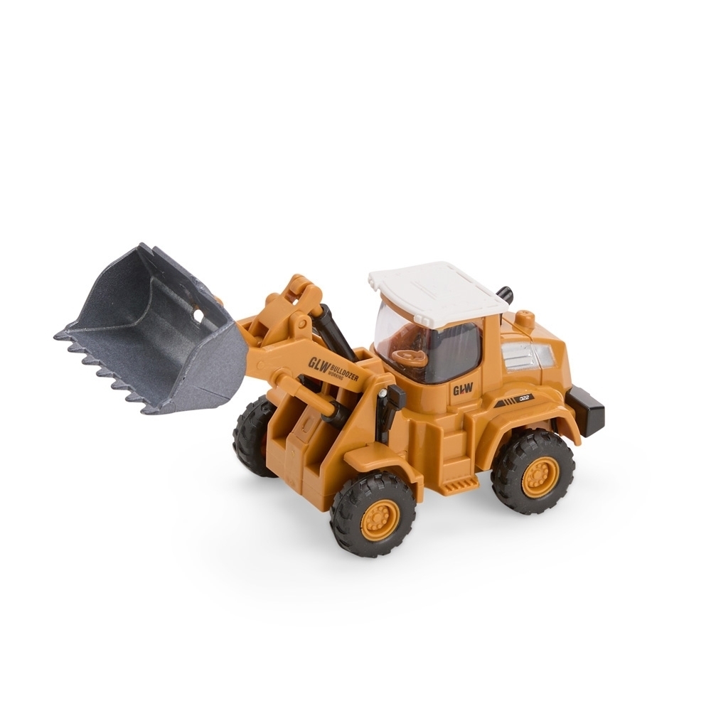 TRATOR PÁ MINIATURA SPX-P$BRINQ168-AMA/PRE NA COR AMARELO