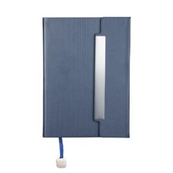 CADERNETA COURO SINTÉTICO SPX-15407-AZU NA COR AZUL