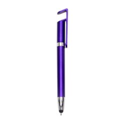 CANETA PLASTICA TOUCH C/ SUPORTE SPX-14968-ROX/ROX NA COR ROXO