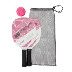 KIT PICKLEBALL 3 PEÇAS SPX-09166-ROS/BCO NA COR ROSA