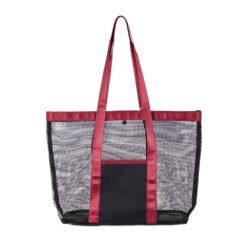 SACOLA TELA PVC SPX-19066-PRE/VM NA COR VERMELHO
