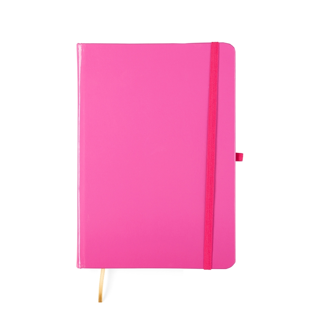 CADERNETA LAMINADA SEM PAUTA SPX-15460S-ROS NA COR ROSA