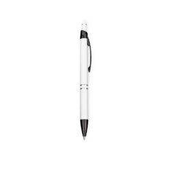 CANETA METAL TOUCH SPX-09266B-BCO/PRE NA COR BRANCO