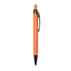 CANETA METAL TOUCH SPX-06076TD-LAR/PRE NA COR LARANJA