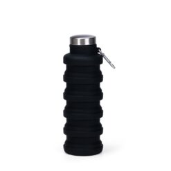 GARRAFA RETRÁTIL SILICONE 500ML SPX-19169-PRE NA COR PRETO